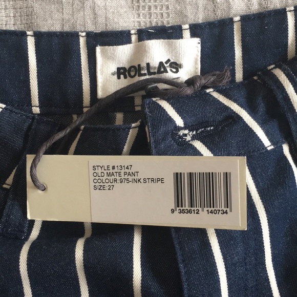 NWT Rolla’s Old Mate Pants Ink Stripe Sold Out 27 - Picture 8 of 10